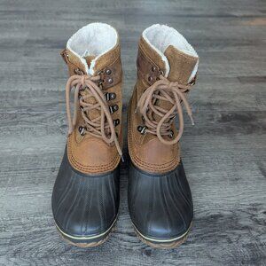 Sorel Authentic Waterproof Duck Boots W9.5 Mid-Calf